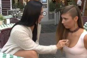 Saucy Spanish Slut Dragged Around the Streets of Madrid