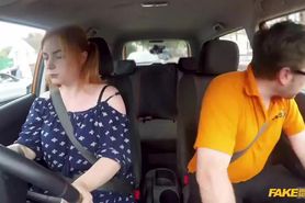 Harley Redhead Big Ass beauty Girl get Fuck in Fake Tax