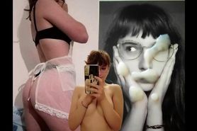 goth nerdy busty brunette stockings nataaaager tribute