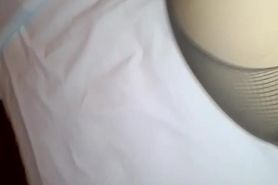 Disfrutandola en capas de nylon