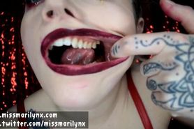 Miss Marilyn - Satanic Mouth Stretching