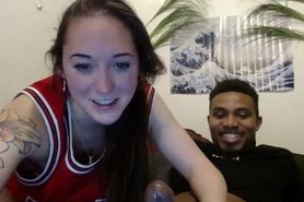 Hairy brunette slut suck cock and takes hard BBC poundi