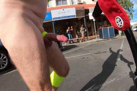 WNBR Byron Bay public erection flasher gets big wave