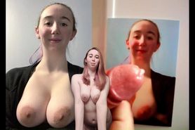 nerdy blonde busty butt tribute