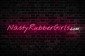 two Lady have Fun in latex _lates lesbians