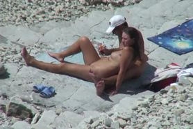 Sex on the nudist beach wide open