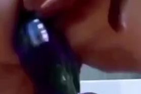 Getting ready for rough fuck with pegging wife