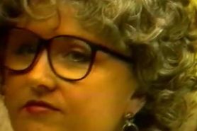 Business Granny with a few men