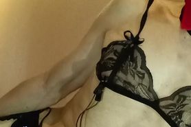 Wearing underwear and running the current of the nipple