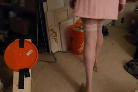 Pink Heart Sweater Dress
