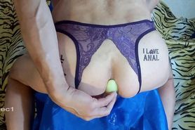 Wet anal play