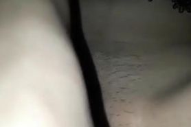 Girl masturbates with cucumber