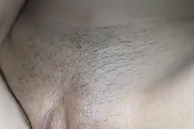 Girl masturbates with cucumber
