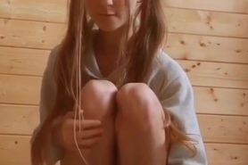 Teen and a dildo