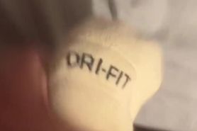 Sock cum masturbation