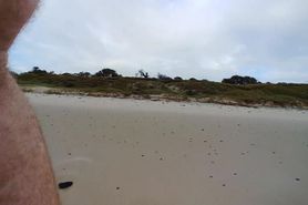 Public erection CFNM flasher exhibitionist for beach cu