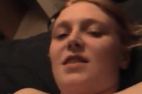 Redhead cute shows herself