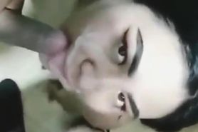 Mexicana Caliente corrida en la cara