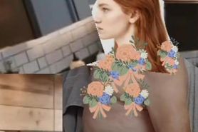 Naked girl in shower