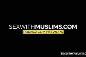 This busty Arab babe knows how to suck well