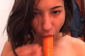 Student stripping for pervy daddy