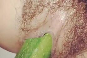 Cucumber fuck