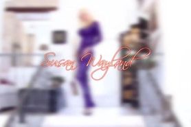 Susan Wayland Purple Latex Passion Latex gown