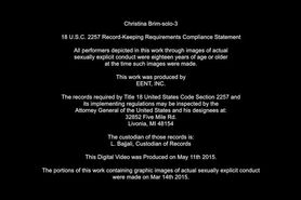 Hot Muscle Mom Christina Dildos Her Big Shaved Clit