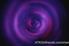 Alyssa hart fucks her little pussy with a vibrator