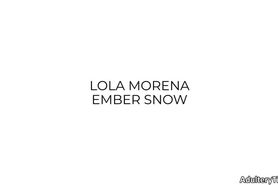 Transsexual Lola Morena Fucks Female Ember Snow In Ass