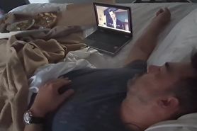 Sensual kissing handjob