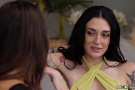 Charlotte Sins Sucks Her Wifes Stepsister With Permissi
