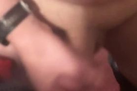 Mirror selfie cock stroke