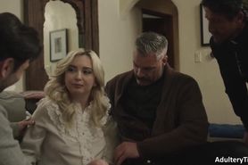 Lustful Young Girl Lexi Lore Gets Spitroasted By 3 Olde