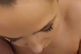Cumshot on Slut
