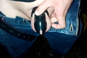 Friday Night Jeans and Chastity Pee Session
