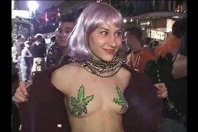 Alys0n Dugan Reidy shows off her painted tits