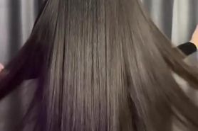 Long shiny black hair for your pleasure