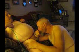 Giving a blowjob on video