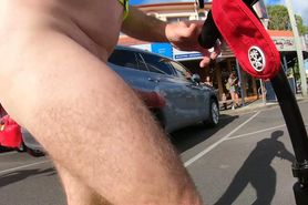 WNBR Byron Bay public erection flasher gets a wave