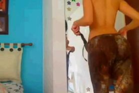 Big-Titted Latina on Webcam