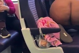 BBW twerking on train
