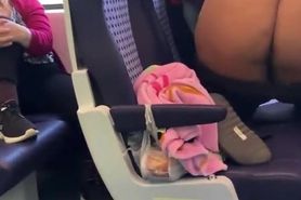 BBW twerking on train