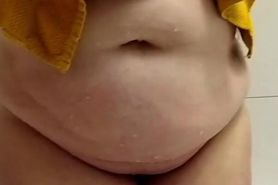 BBW showing her curvy body