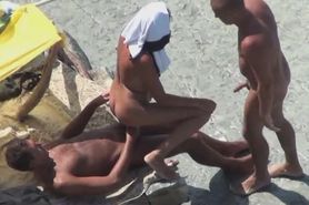 Vacation sex on the nudist beach