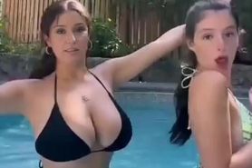 Big tit teen bikini and titty drop