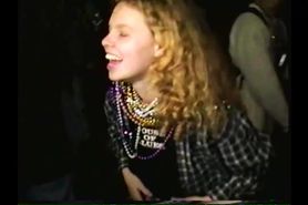 Amanda Hanna flashing her big boobs at mardi gras