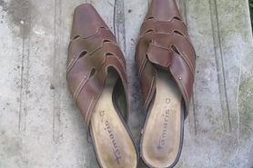 Aunts shoes pissed on