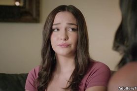Cute Teen Rissa May Has Foursome With Her Parents And S