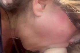 MILF takes a nice load in her mouth